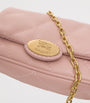 Burberry Pink Leather Quilted EKD Clutch Bag