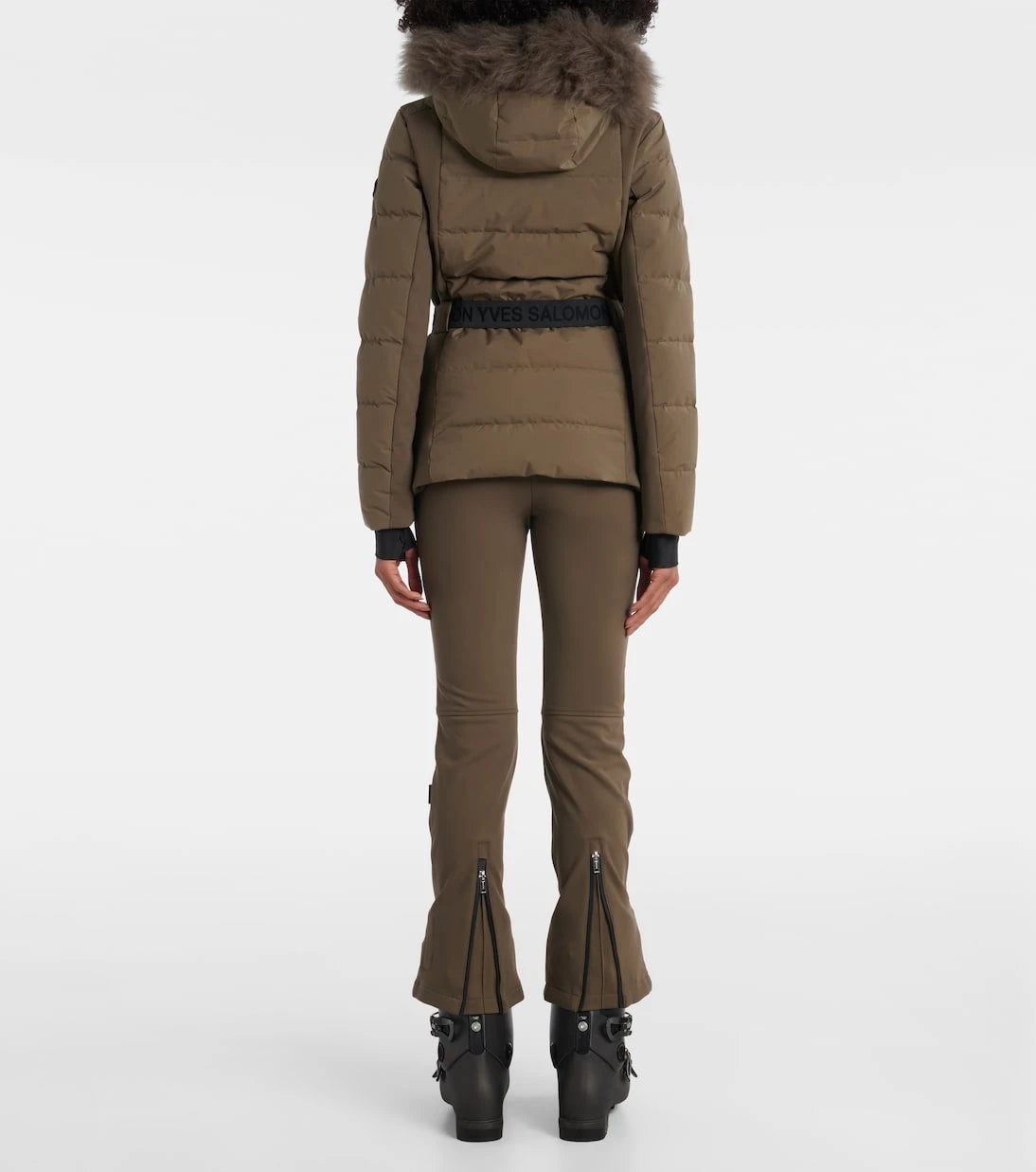 Yves Salomon - Doudoune 64cm belted down jacket