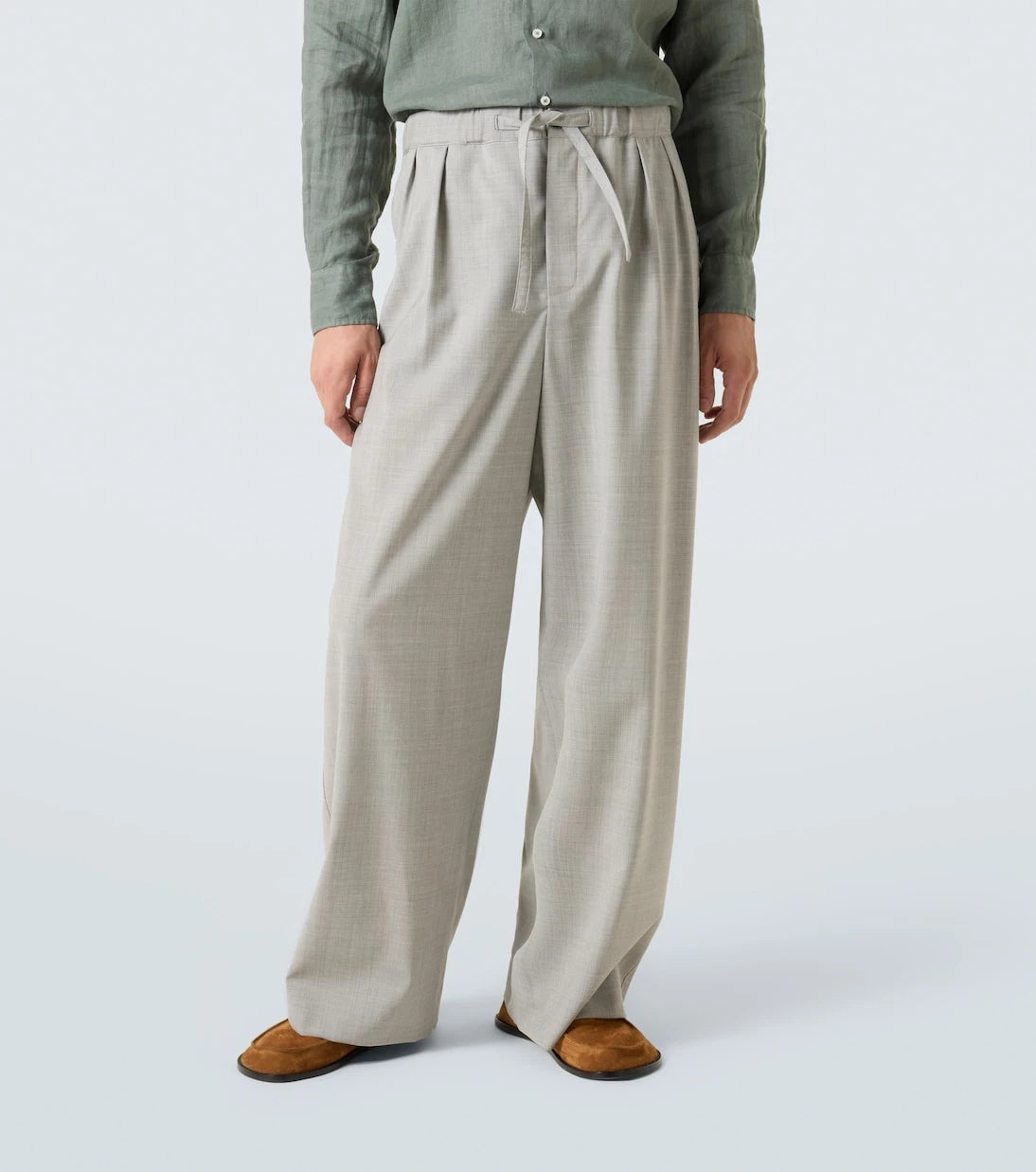 Loewe - Wool wide-leg pants