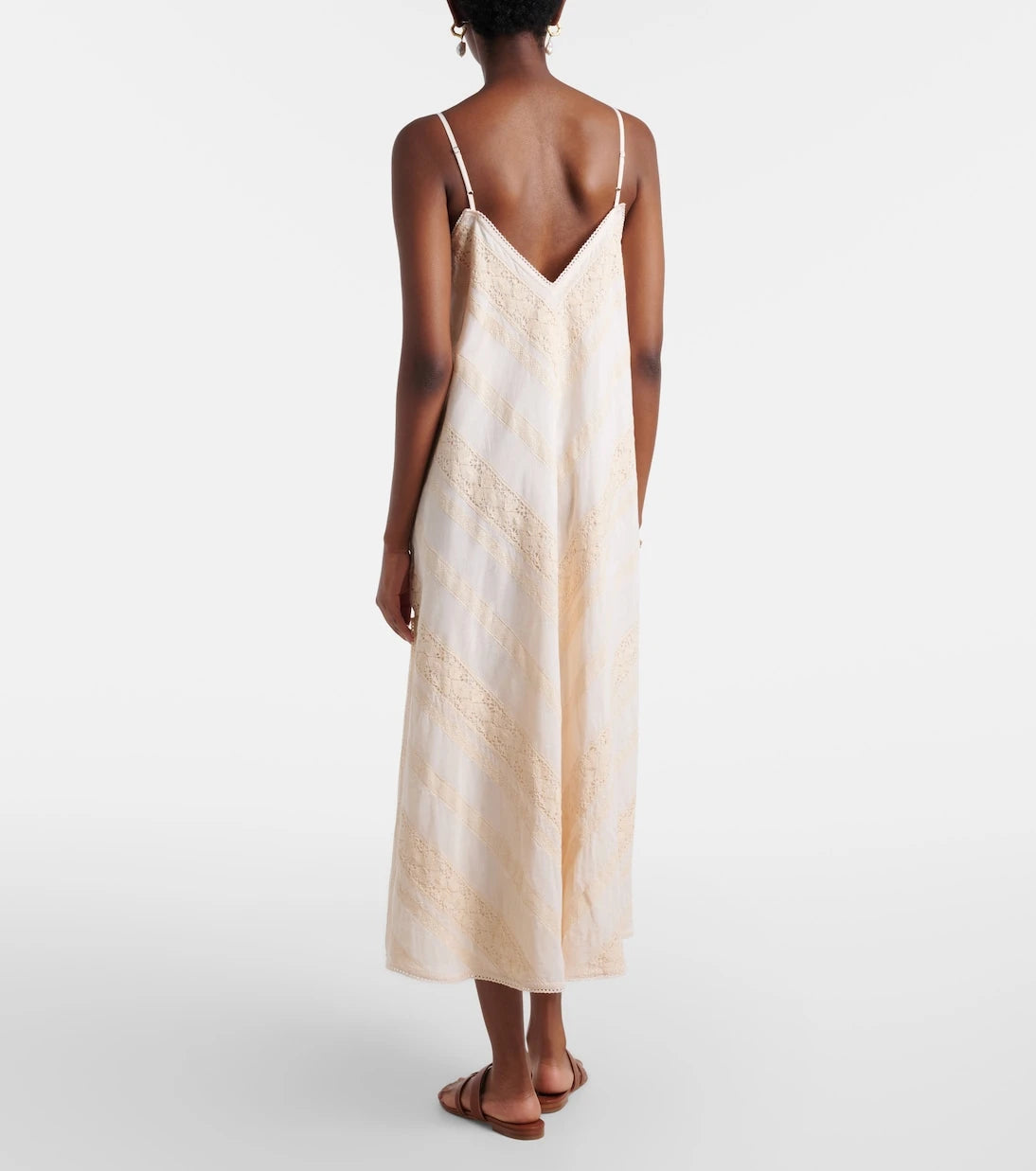 Juliet Dunn - Embroidered cotton midi dress