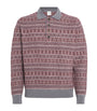 Eleventy Multi Wool Fair Isle Polo Sweater