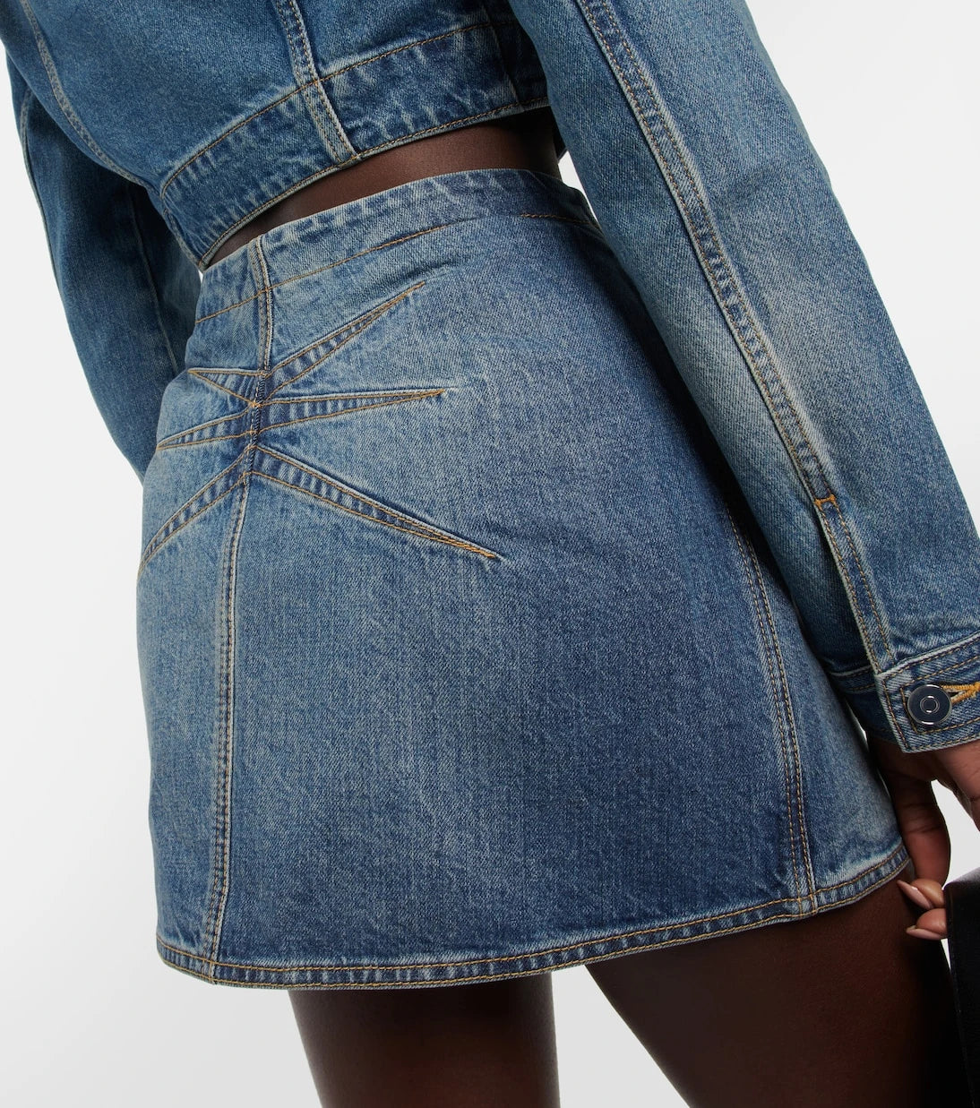 Alaïa - Denim miniskirt