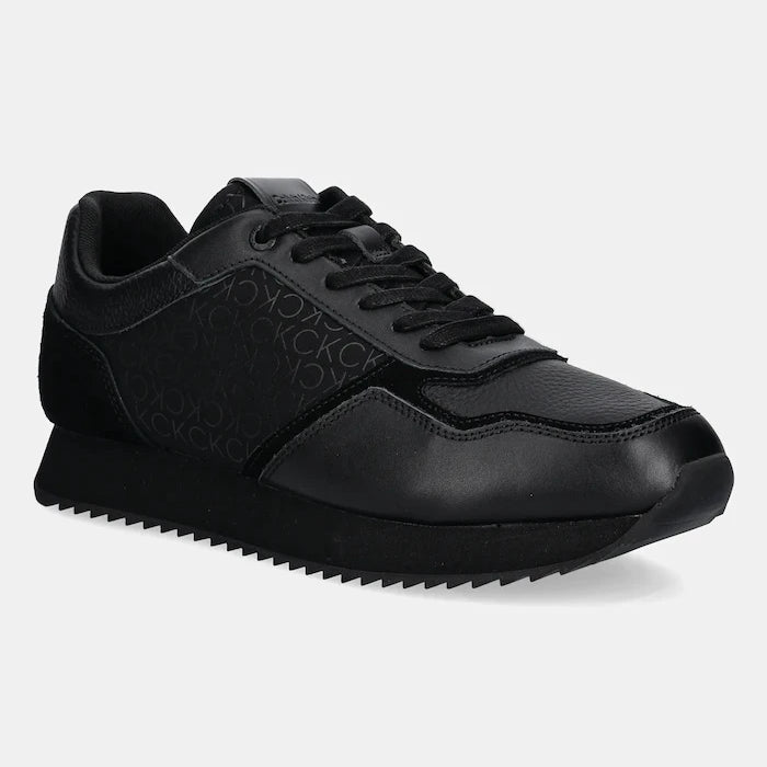 Кожени маратонки Calvin Klein LOW TOP LACE UP MONO