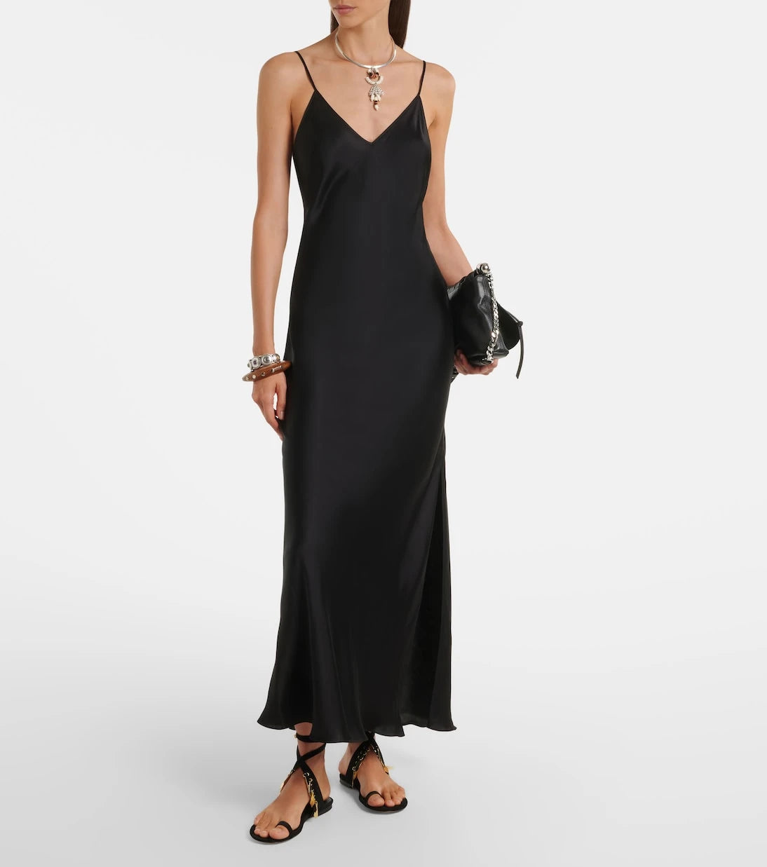 Isabel Marant - Nevana satin maxi dress