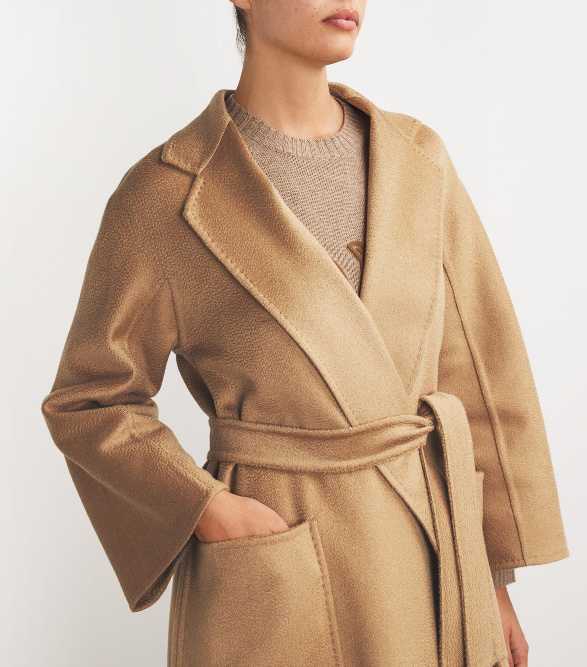 Max Mara Beige Cashmere Ludmilla Coat