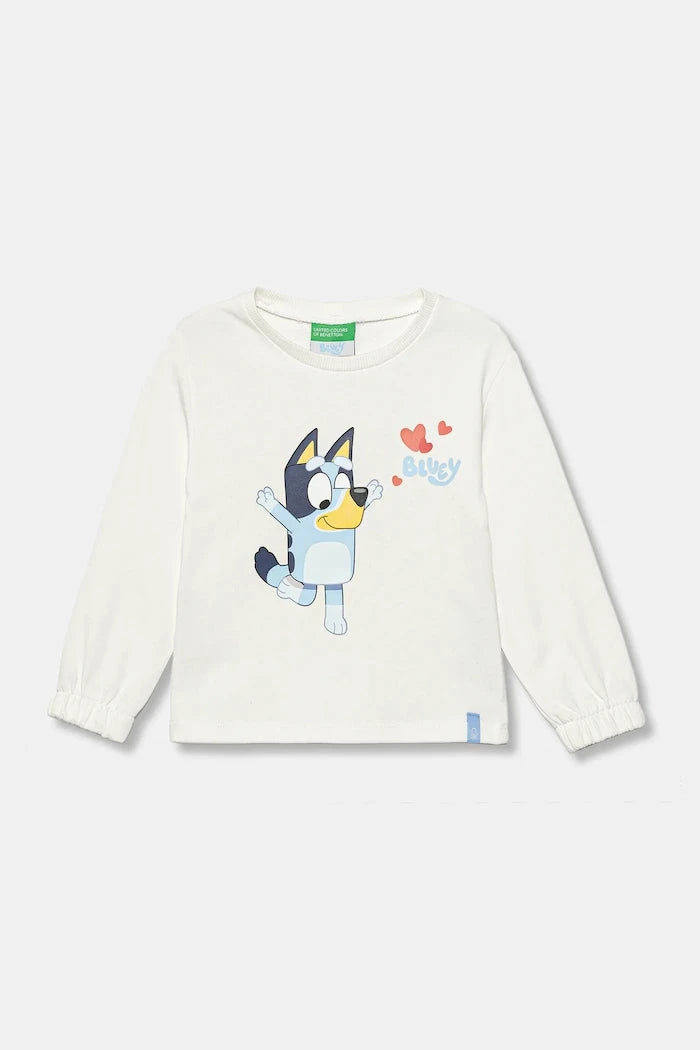 United Colors of Benetton Çocuk Pamuklu Sweatshirt
