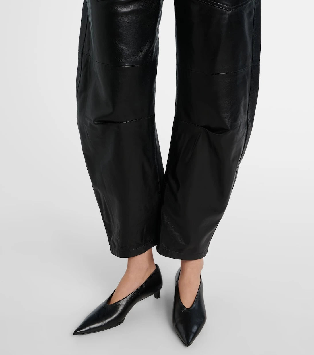 Nili Lotan - Shon leather barrel-leg pants