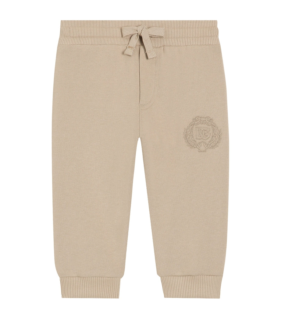 Dolce & Gabbana Kids Cotton Crest Sweatpants (3-36 Months)