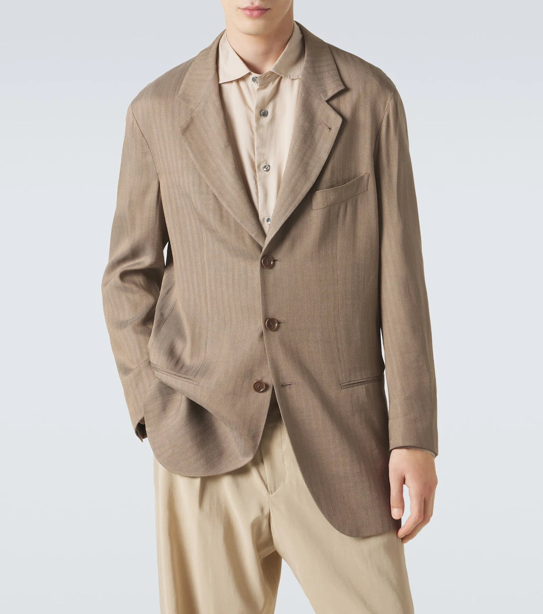 Giorgio Armani - Archivio herringbone blazer