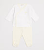 Pima Cotton Duck Pond Top and Footed Trousers Set (Newborn-6 Months)