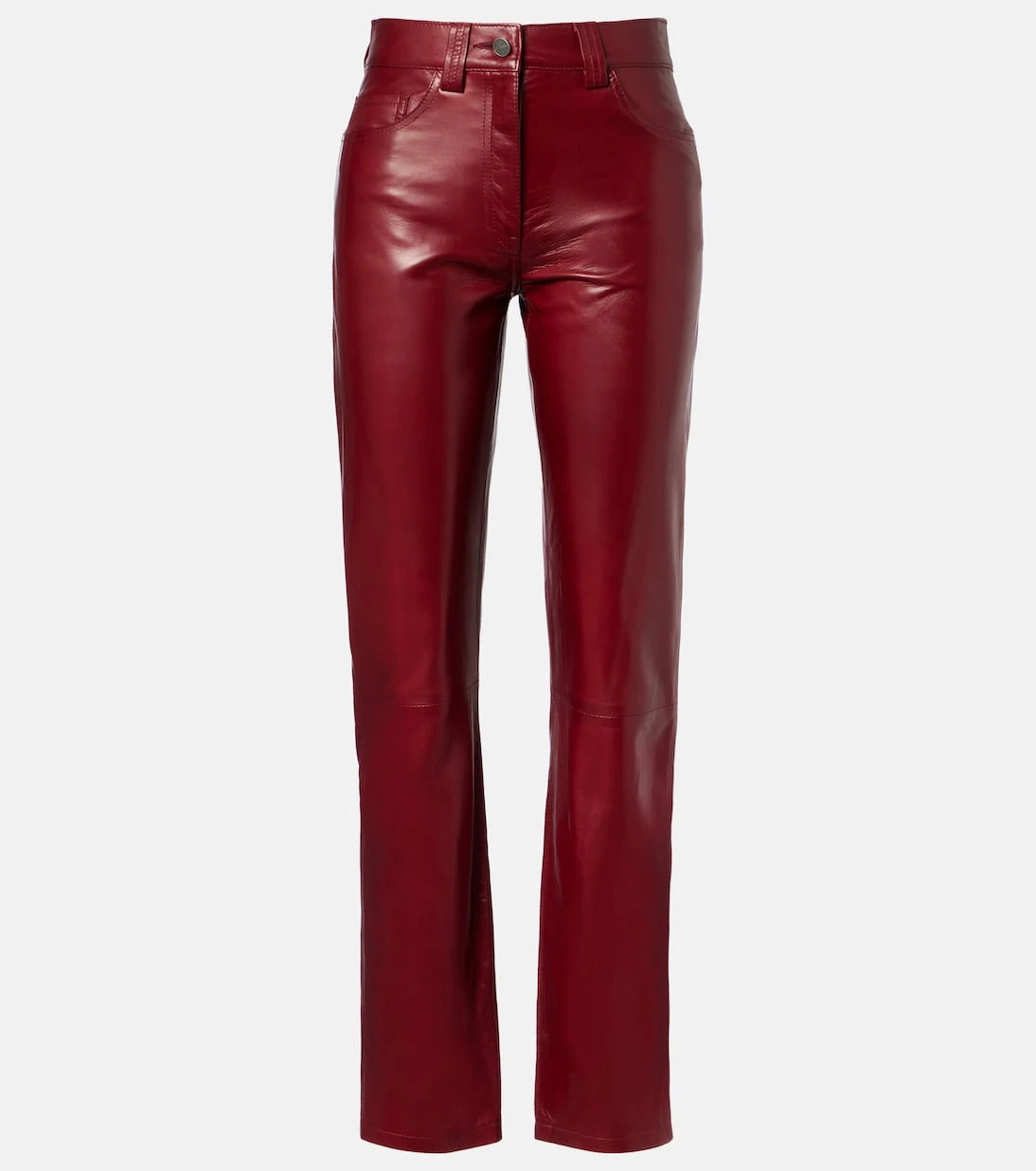Khaite - Callum leather straight pants