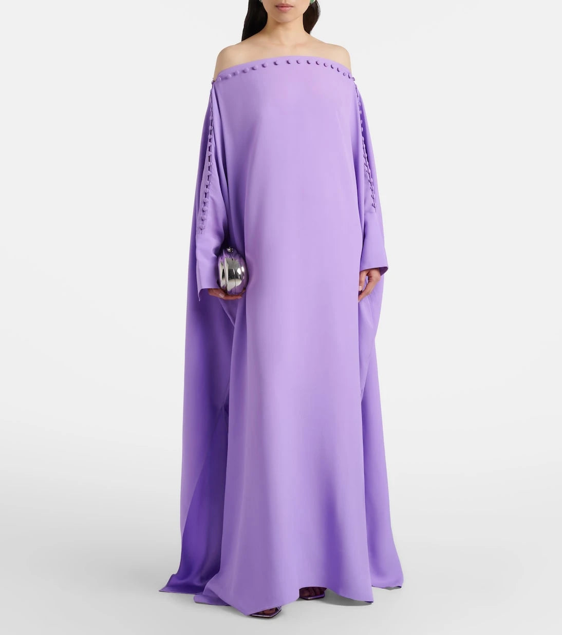 Taller Marmo - Mila off-shoulder crêpe cady kaftan