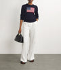 Polo Ralph Lauren Navy Cotton American Flag Sweater