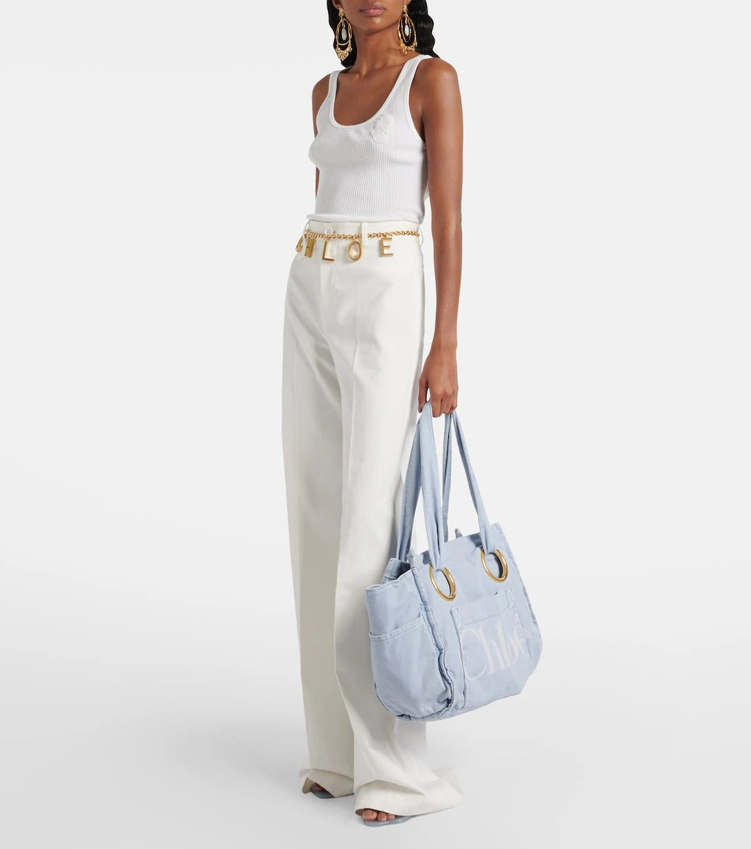 Chloé - Chloé Plage logo tote bag
