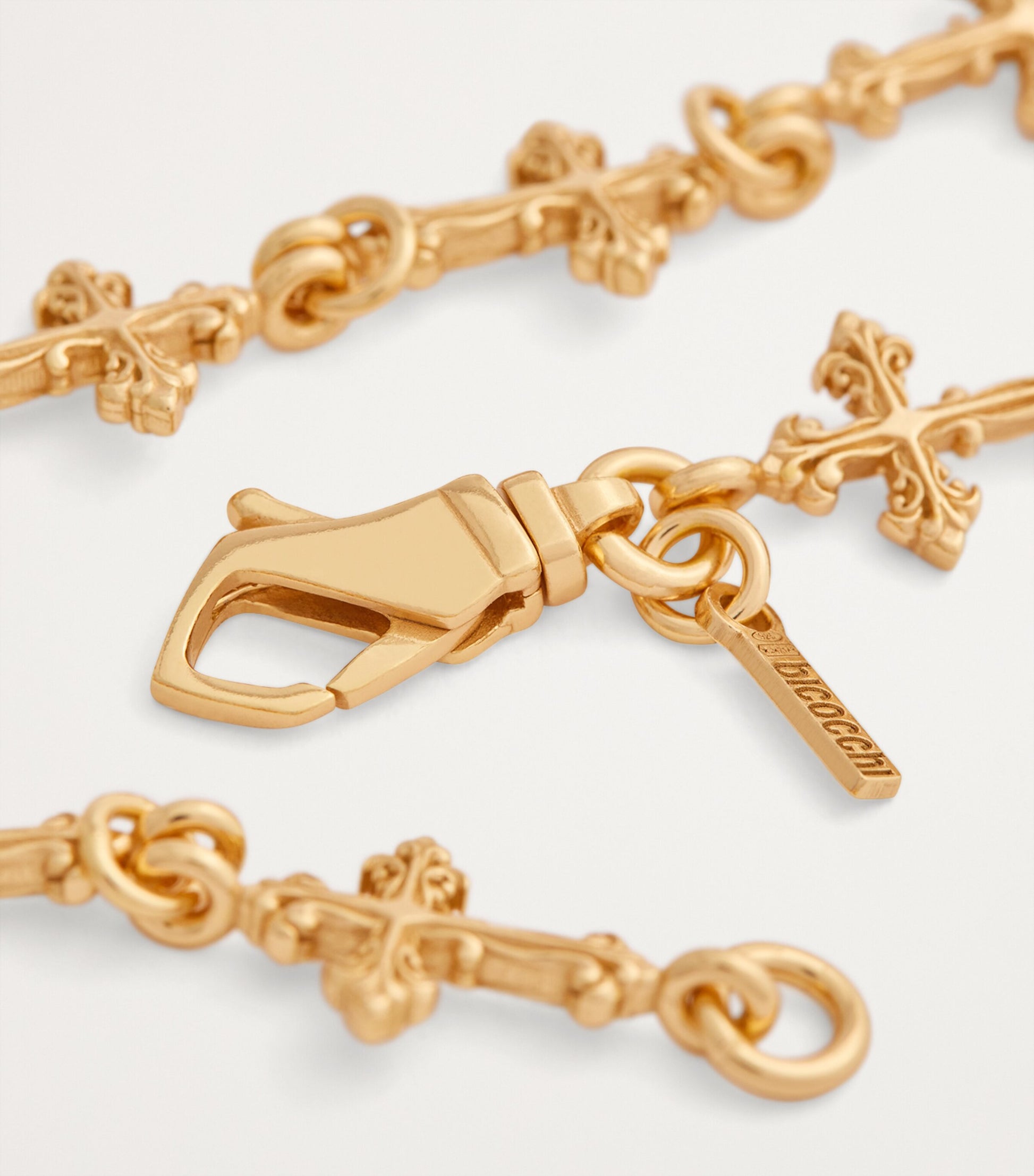 Gold-Plated Avelli Cross Bracelet