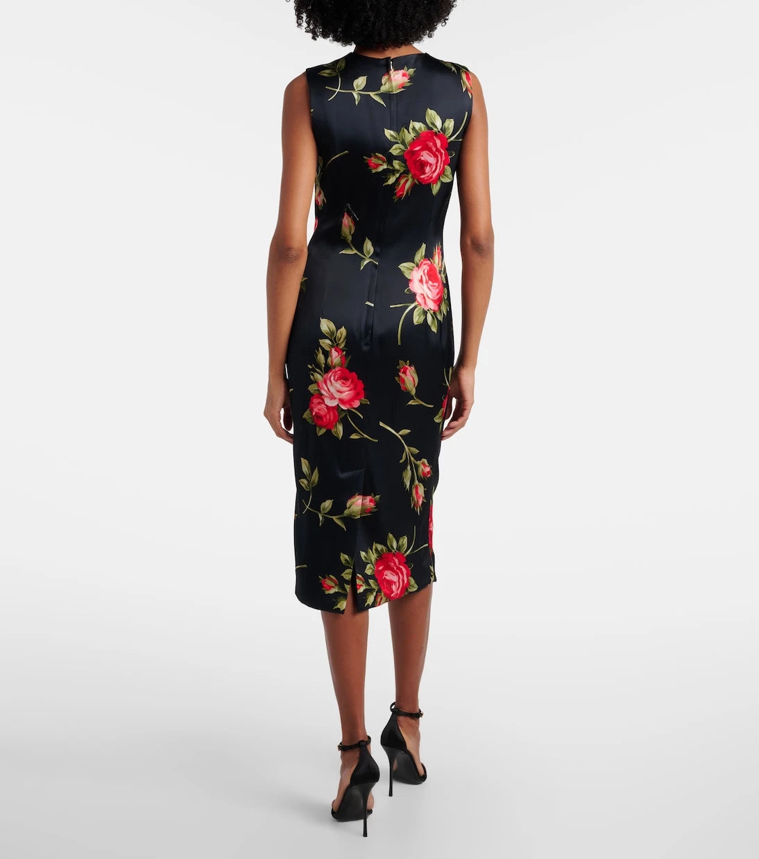 Dolce&Gabbana - Floral satin midi dress
