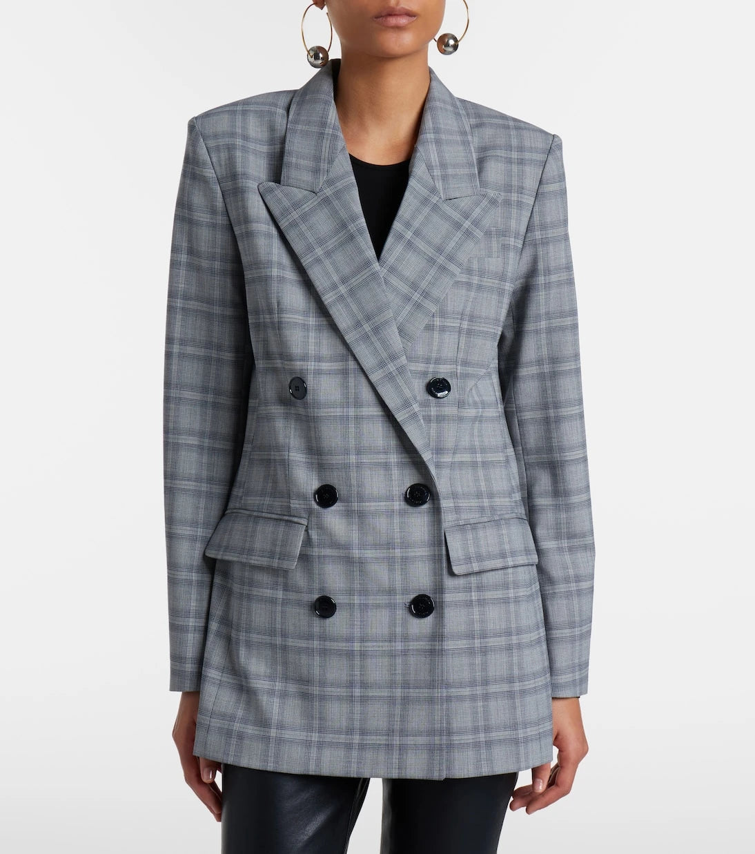 Isabel Marant - Jevima Prince of Wales check wool-blend jacket