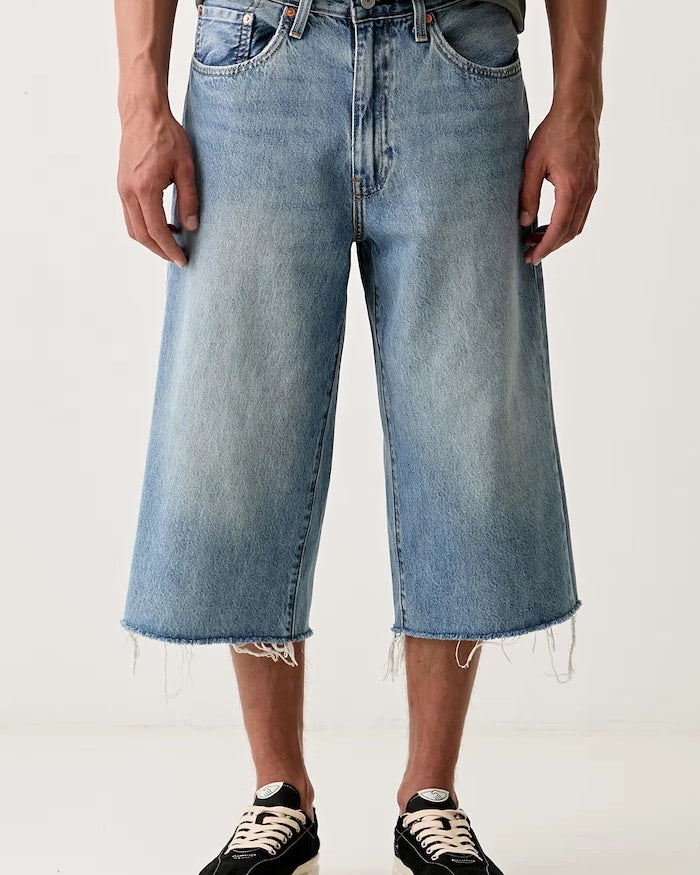 Levi's къс панталон мъжки от деним 478 BAGGY CAPRI