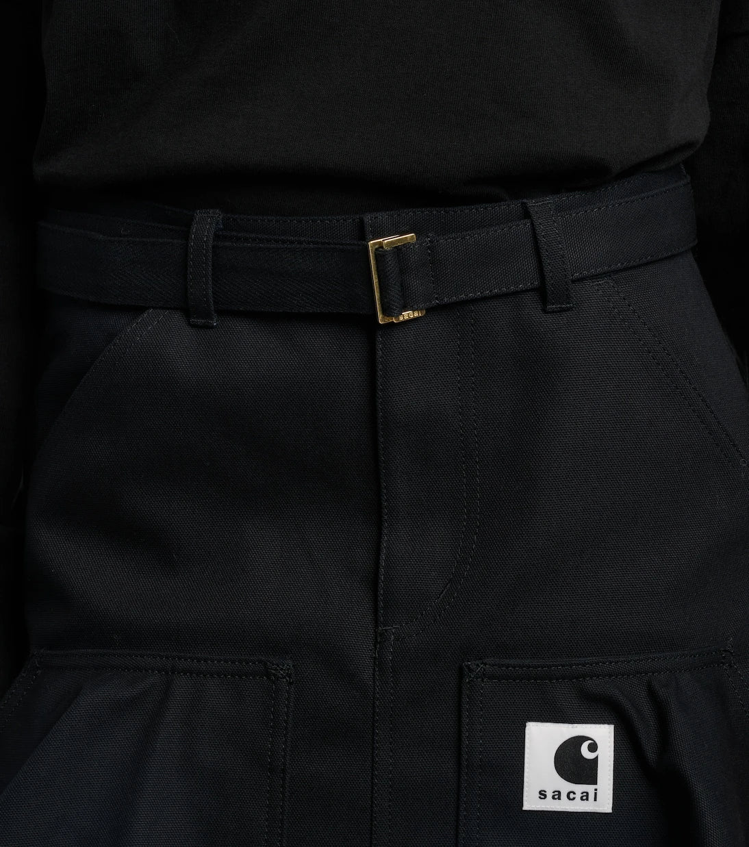 Sacai - x Carhartt cotton canvas miniskirt