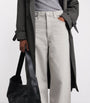 Grey Dame No-Cuff Wide-Leg Jeans