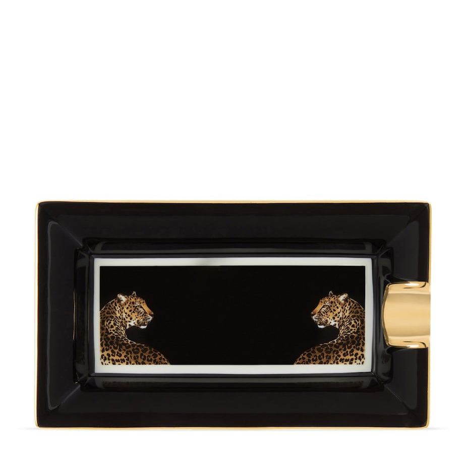 Dolce & Gabbana Casa Porcelain Leopard Ashtray