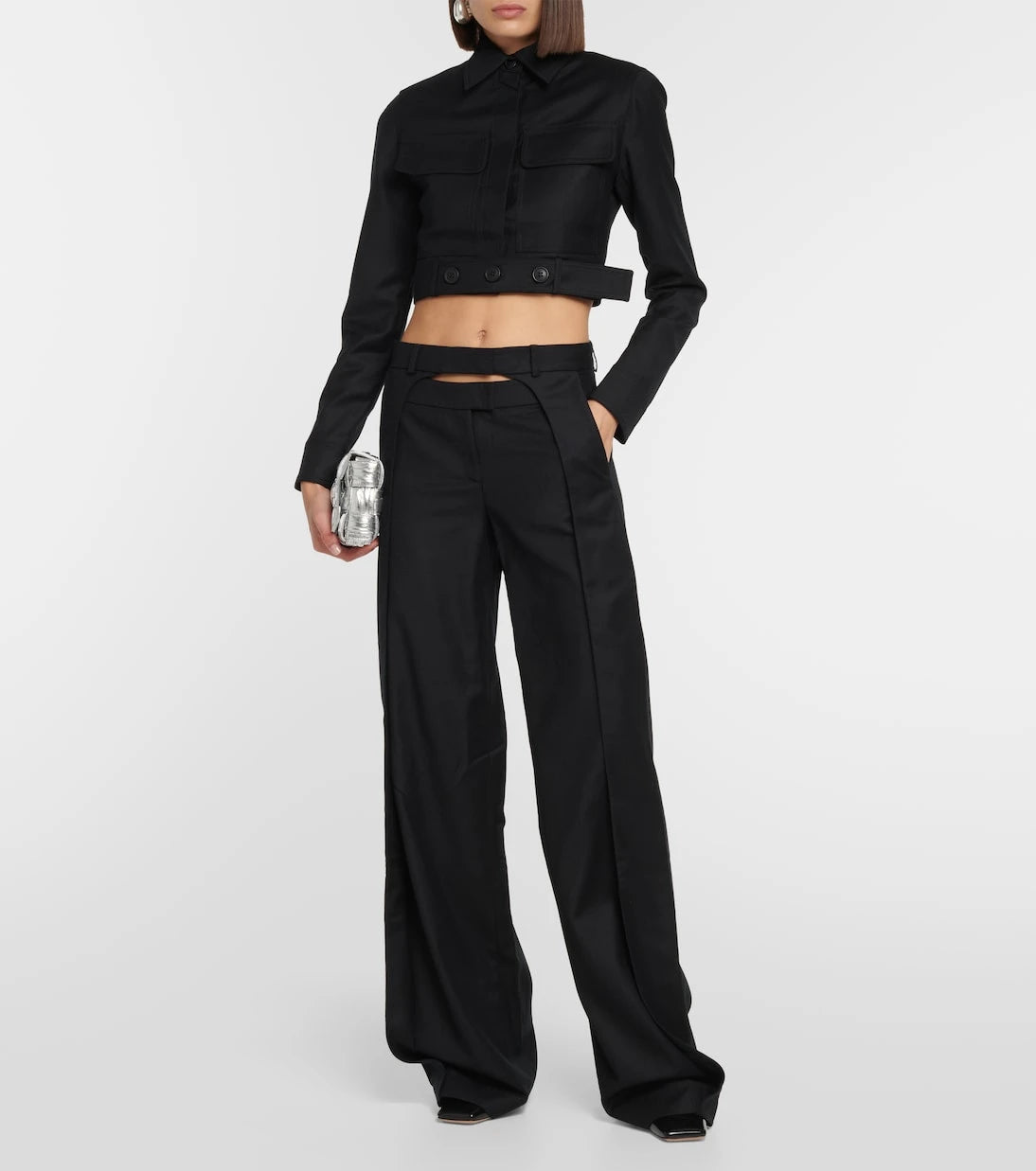 Aya Muse - Tio low-rise wool wide-leg pants