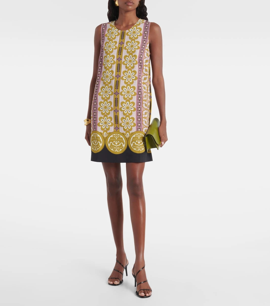 La DoubleJ - Stretch Tunic printed satin minidress