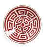 GINORI 1735 Porcelain Labirinto Scarlatto Espresso Saucer (11cm)