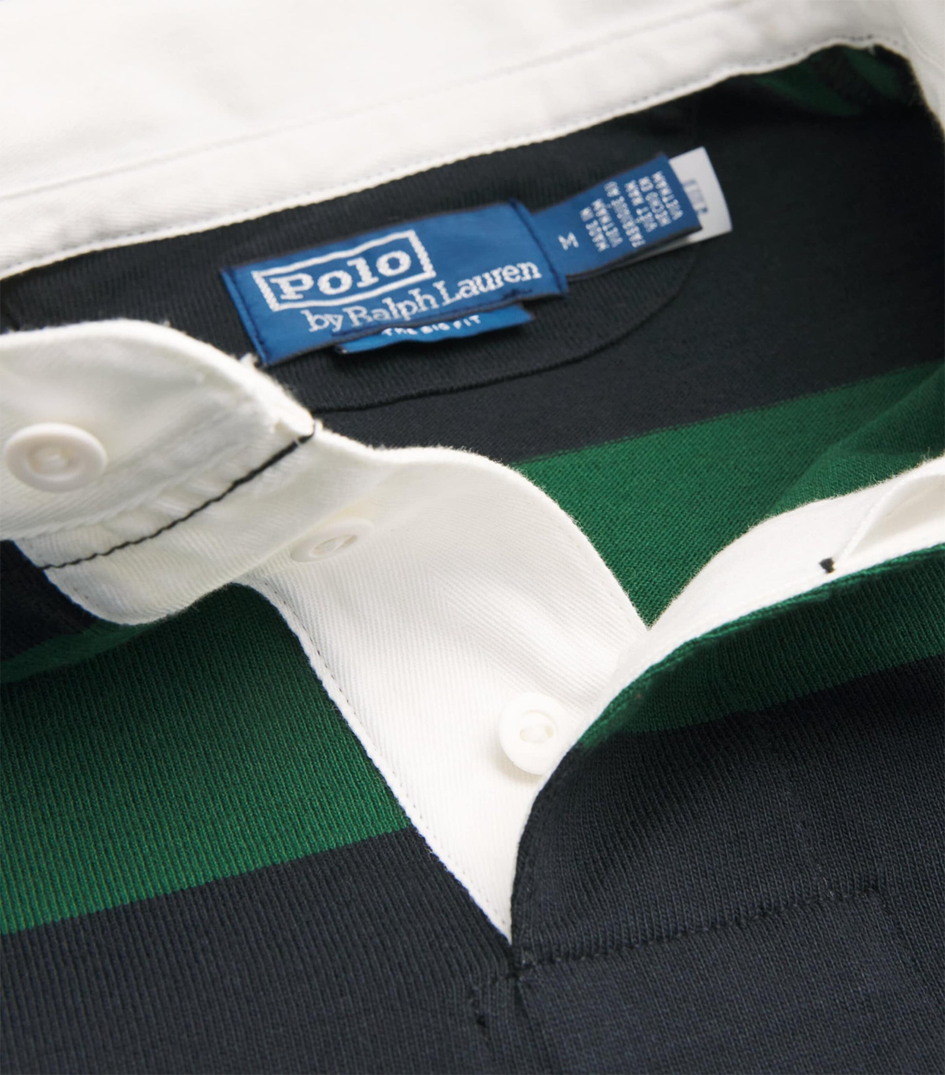Cotton Stripe Big Fit Rugby Shirt
