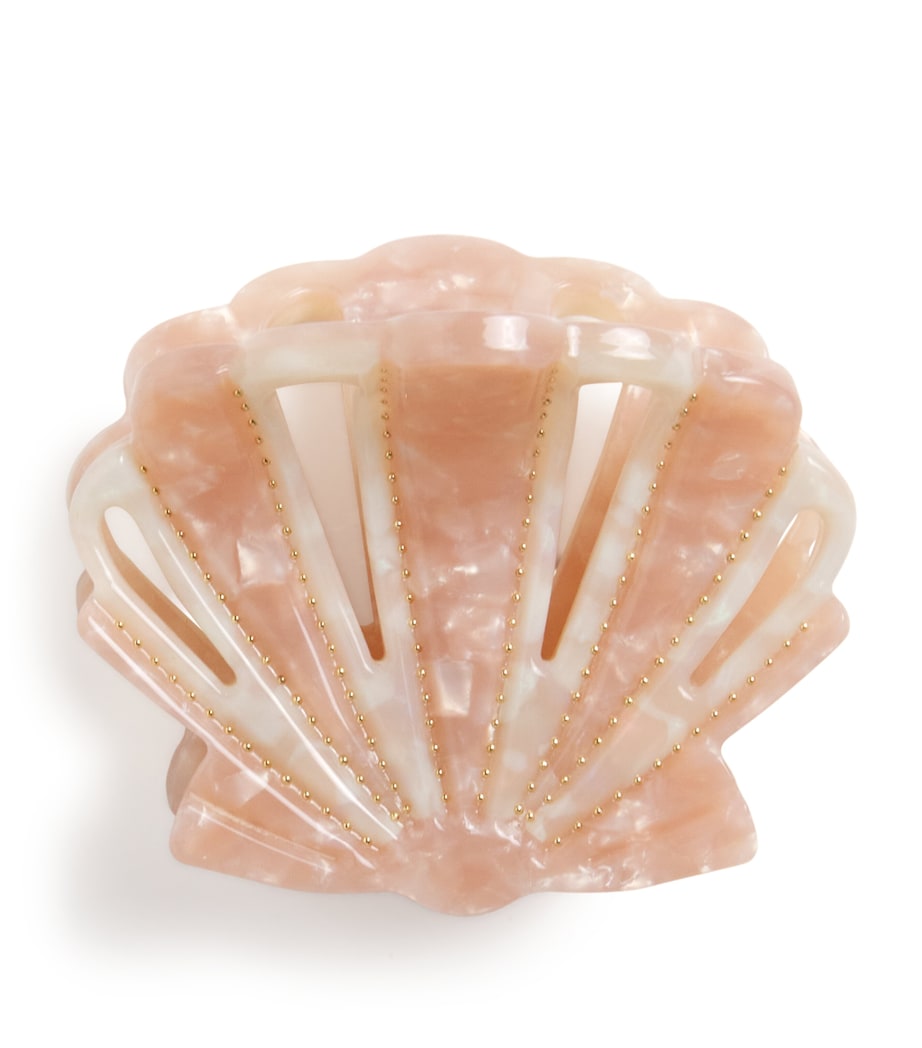 Pink Acetate Shell Clasp Hair Clip