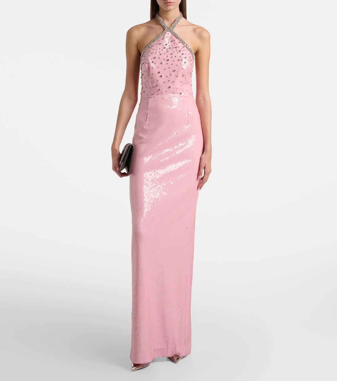 Rebecca Vallance - Lydia sequined halterneck gown