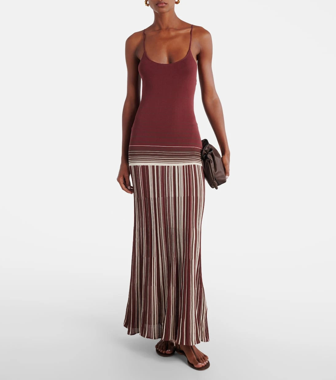 Faithfull - Cecile striped cotton-blend maxi dress