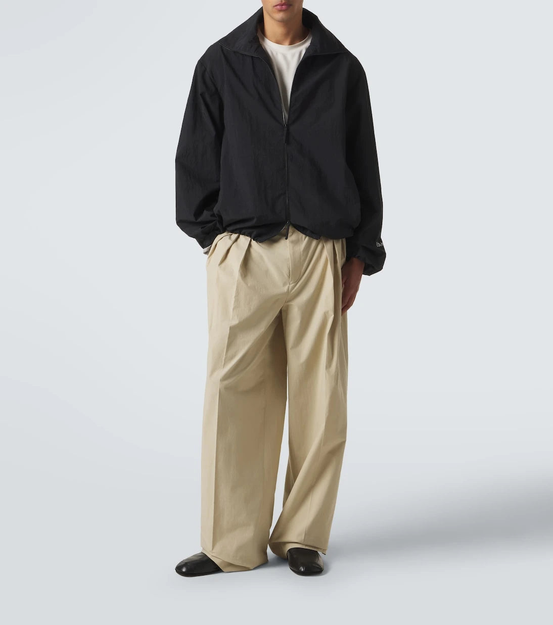 Calvin Klein Collection - Baxter pleated cotton straight pants