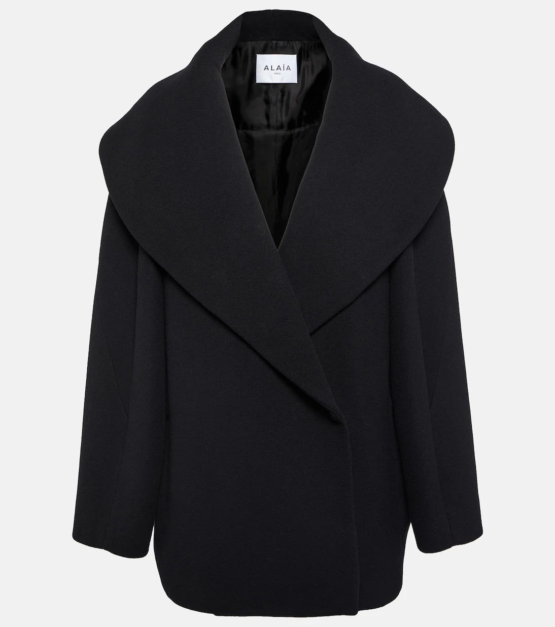 Alaïa - Cocoon wrap virgin wool coat