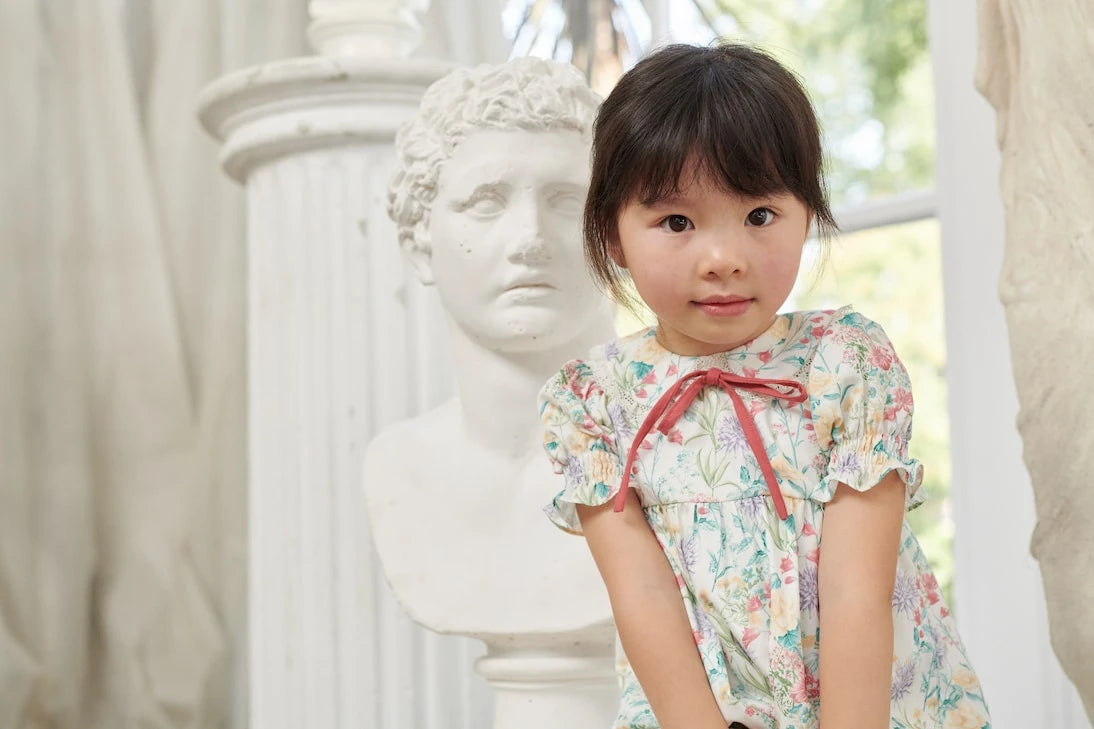 La Coqueta - Baby Eloisa printed cotton playsuit