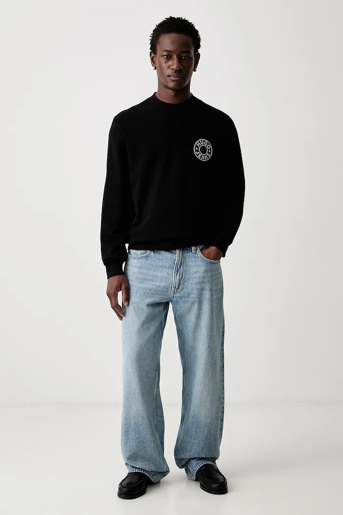 HUGO Blue erkek pamuklu sweatshirt Nedos