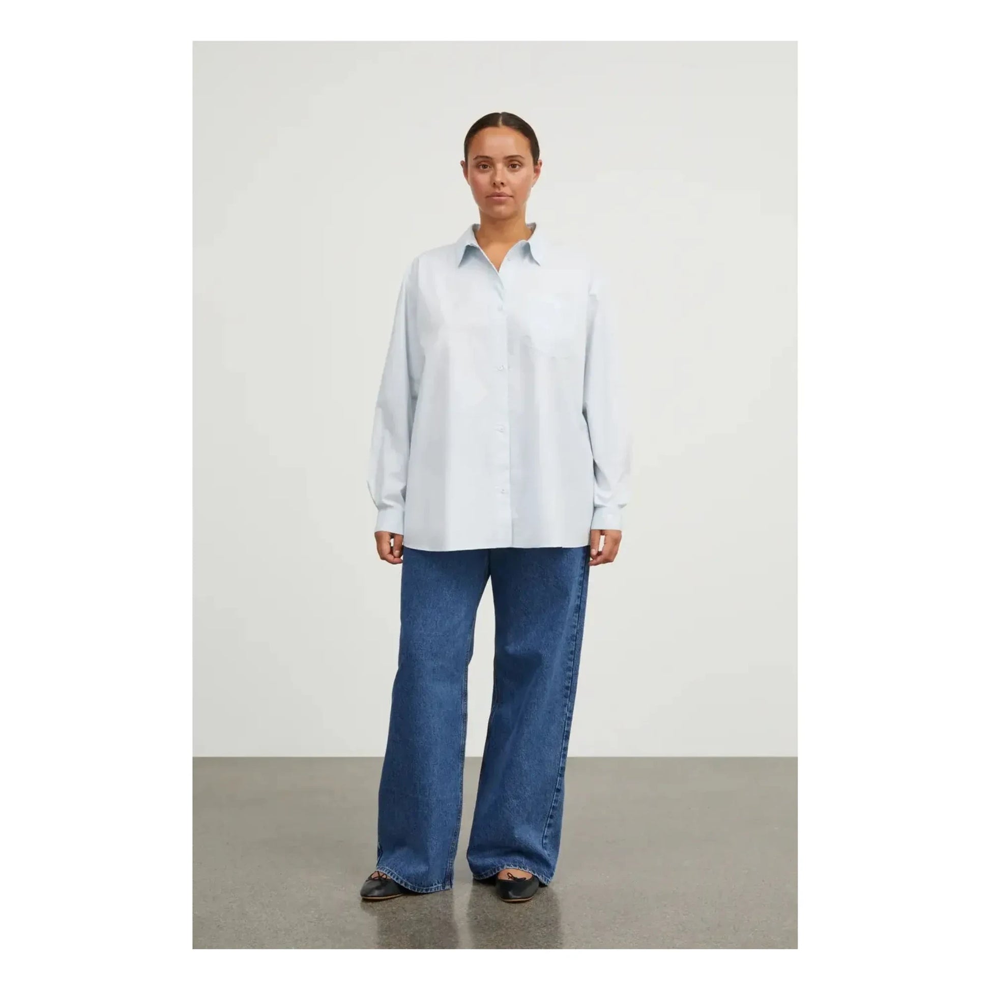 Skall Studio - Edgar organic cotton shirt | Light Blue