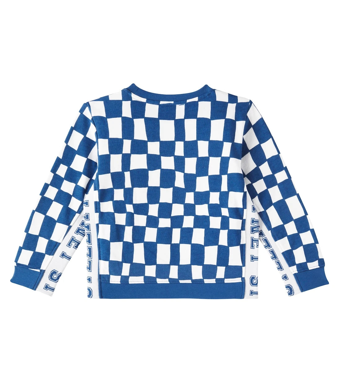 Stella McCartney Kids - سويت شيرت من جيرسيه القطن المربعات