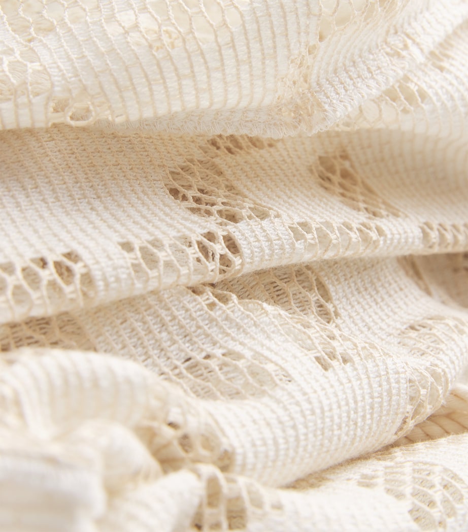 Simkhai White Lace-Up Wiliama Maxi Dress