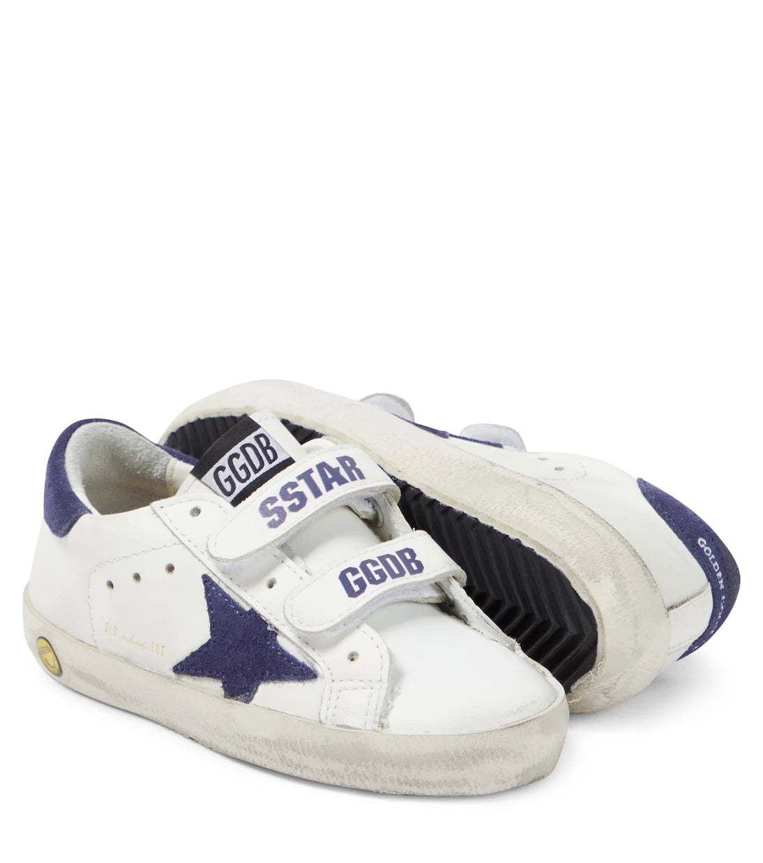 Golden Goose Kids - Old School deri spor ayakkabı