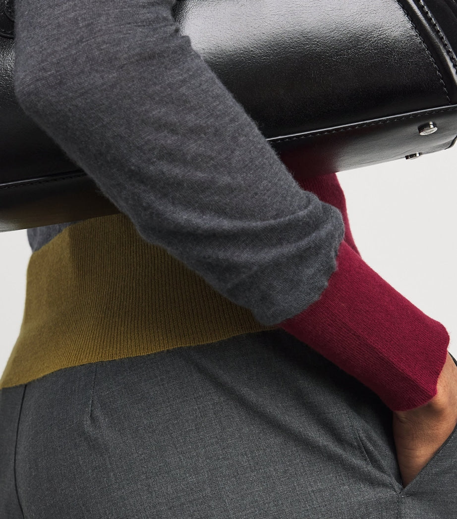 Silver Cashmere Overlay Cardigan