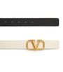 Valentino Garavani White Reversible VLOGO Signature Belt