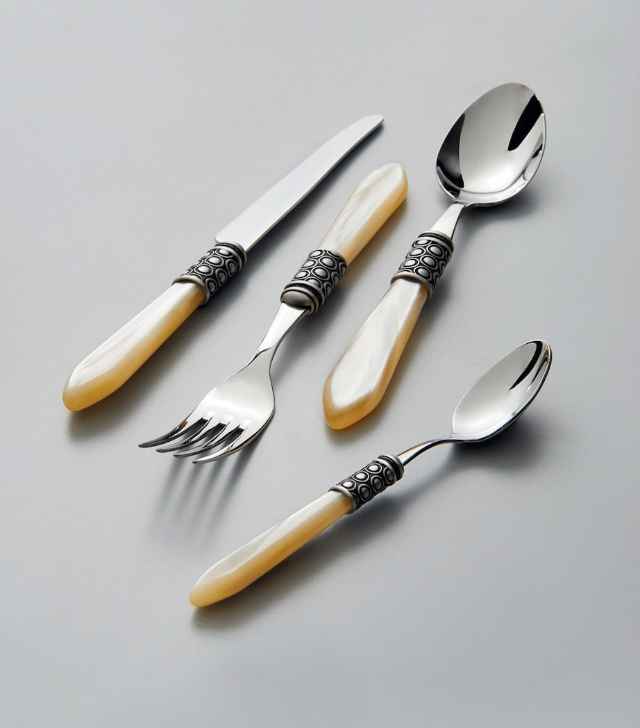 Optical Stainless Steel 24-Piece Cutlery Set