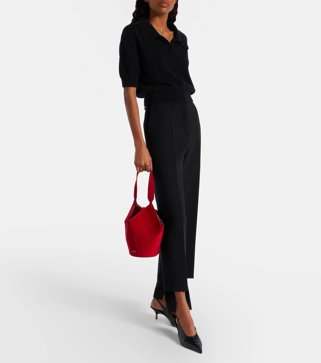 Khaite - Lotus Mini suede tote bag