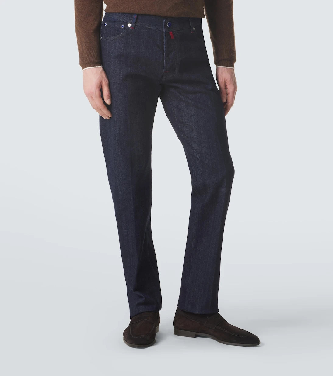 Kiton - بنطلون جينز بقصة ضيقة