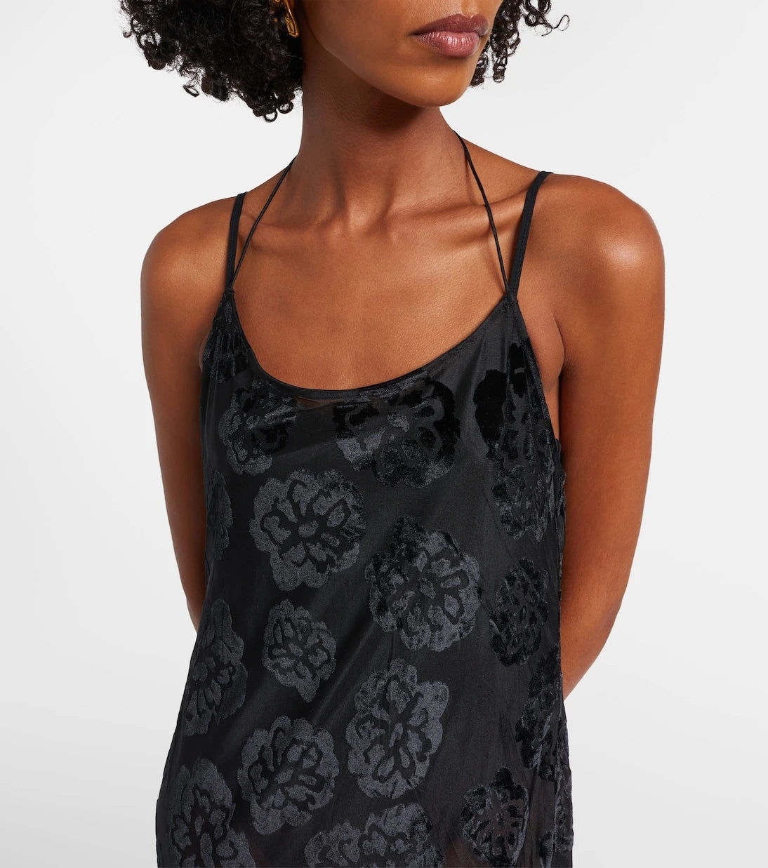 SIR - Vittoria embroidered sheer maxi dress