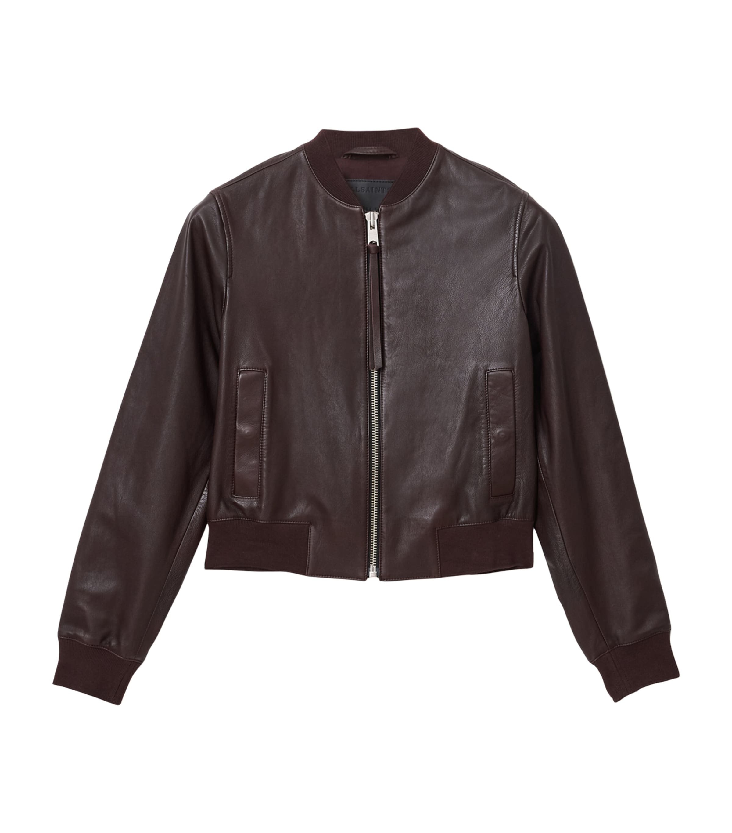 Leather Orten Bomber Jacket OXBLOOD RED