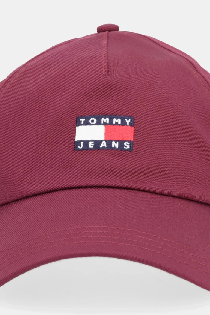 Tommy Jeans erkek pamuklu vizörlü şapka