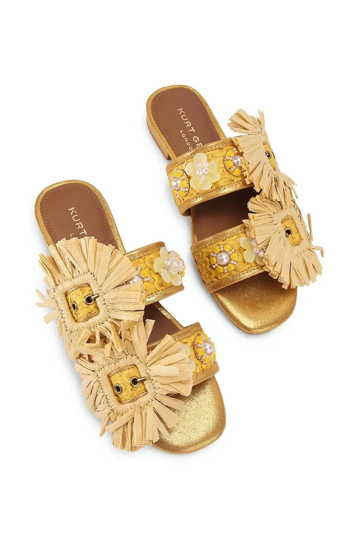 Kurt Geiger London Kadın Raffia Buckle Flat Sdl Terlik