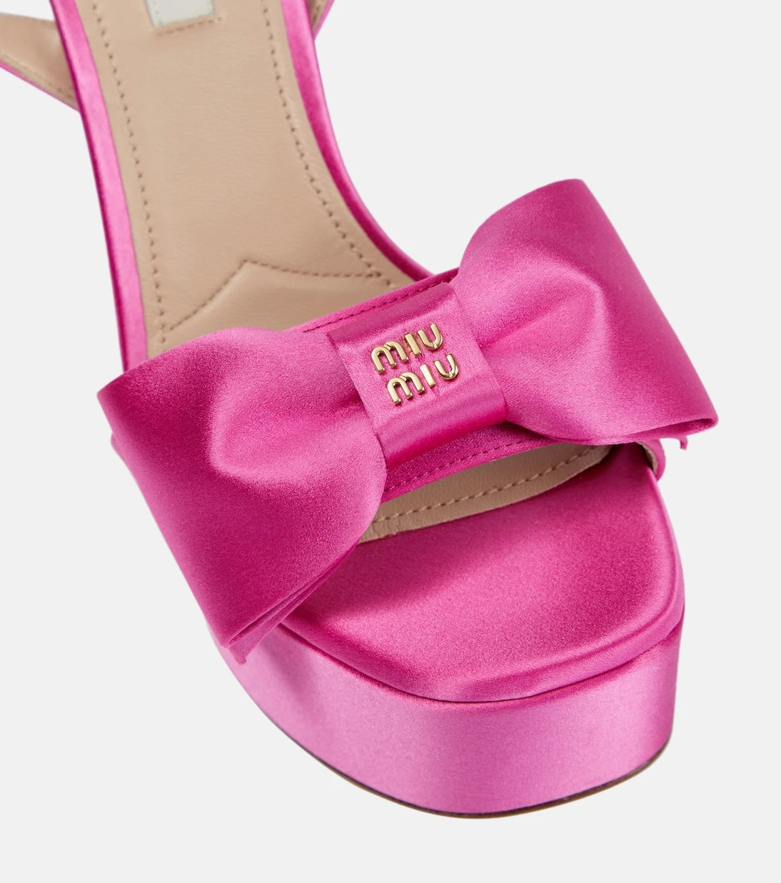 Miu Miu - Satin platform sandals